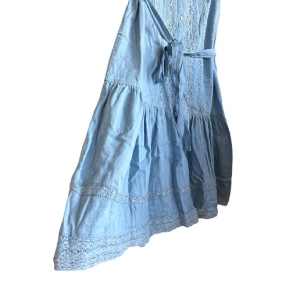 Draper James RSVP sleeveless chambray dress size XS GUC VS0042 - Picture 5 of 7